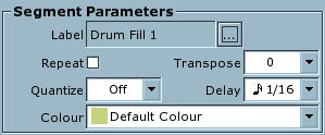 Rosegarden's segment parameter box