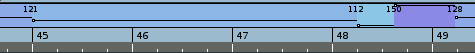 Rosegarden's tempo ruler (and the bar and beat ruler beneath it)